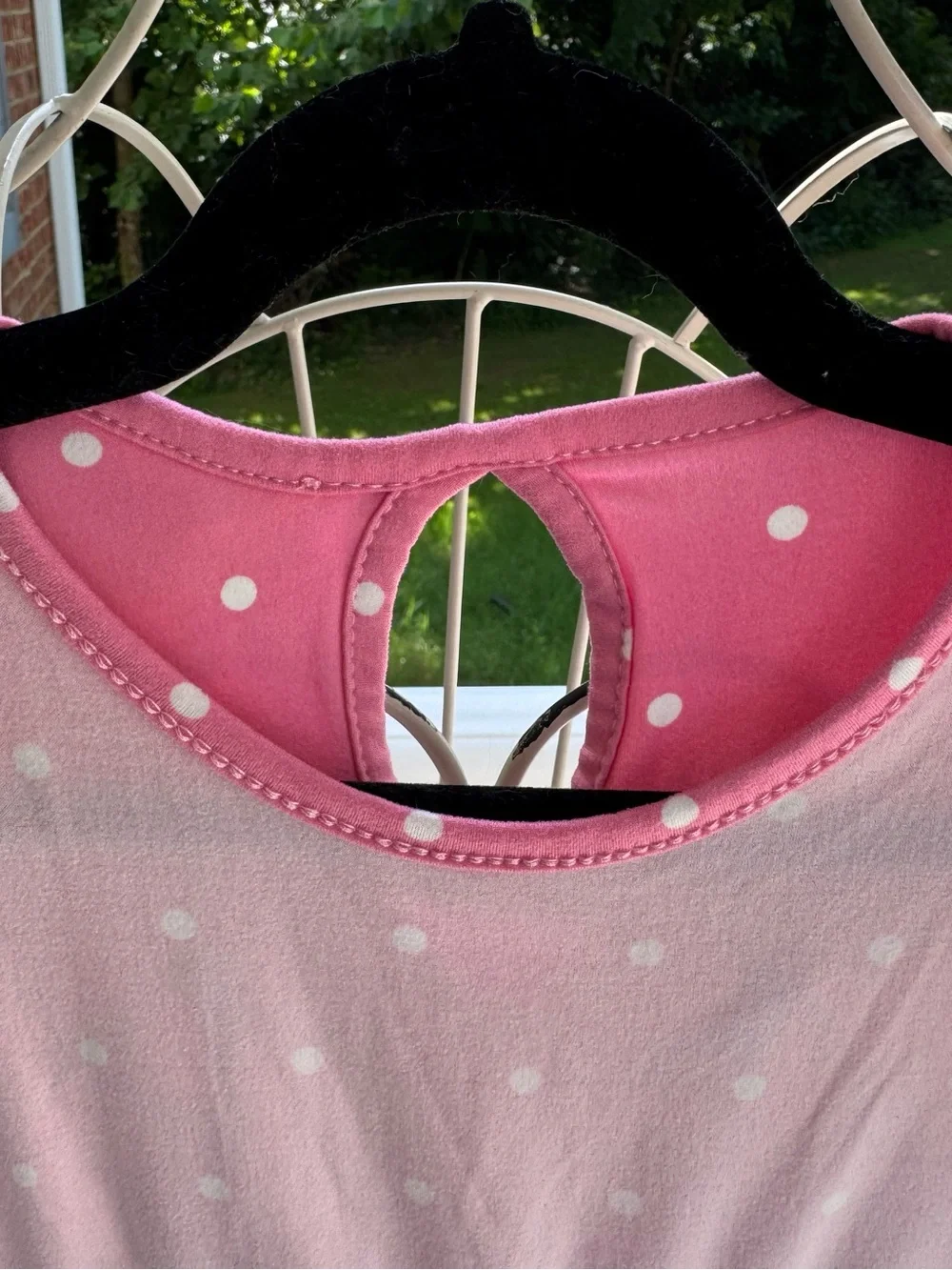 Emma & Elsa Pink Polka Dot Knit Dress. Size 2T